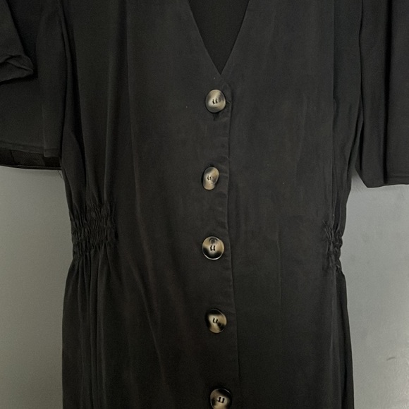 Zara Charcoal Buttoned Mini Dress - Picture 5 of 5